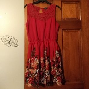 Floral/lace dress